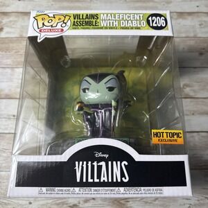 FUNKO POP! MALEFICENT WITH DIABLO EXCLUSIVE VINYL FIGURE VILLAINS ASSEMBLE #1206